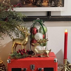 Christmas Metal Standing & Sitting Deers Gold
- Threshold™